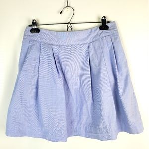 Lands' End 100% Cotton Lined Skirt with Pockets
